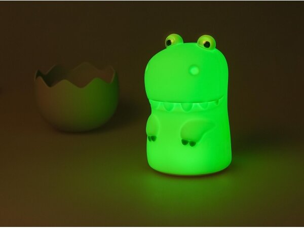 MegaLight - LED RGB Димируем акумулаторен детски докосване лампа DIGGY DINO LED/5V