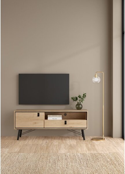 Маса за телевизор от дъбов декор в естествен цвят 150x60x40 cm Ry – Tvilum