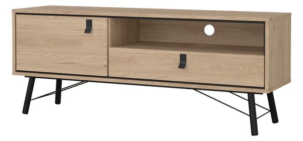 Маса за телевизор от дъбов декор в естествен цвят 150x60x40 cm Ry – Tvilum