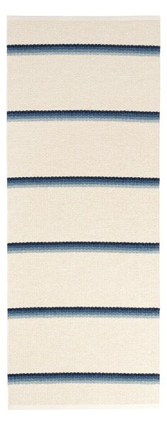Синя и кремава пътека за открито и закрито 70x180 cm Olle Blue Vanilla – Pappelina