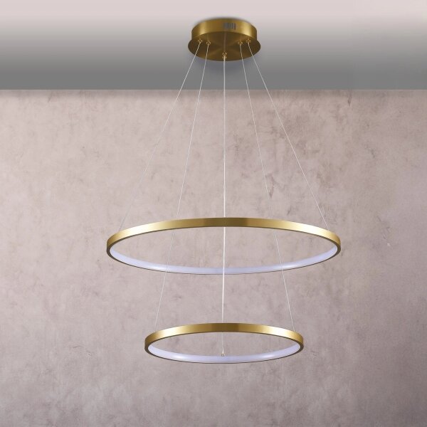 LED Пендел LEA LED/35W/230V 4000K Ø 60 см златист