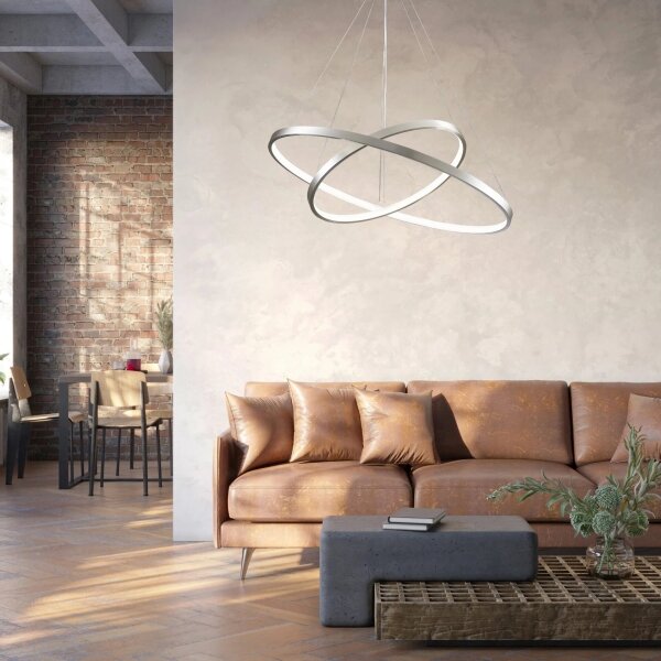 LED Пендел LEA LED/35W/230V 4000K Ø 60 см хром