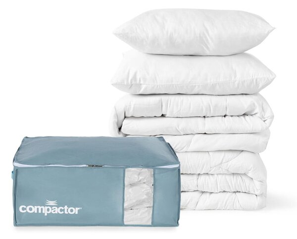 Вакуумна пластмасова кутия за съхранение на дрехи 65x45x27 cm Blue Edition – Compactor