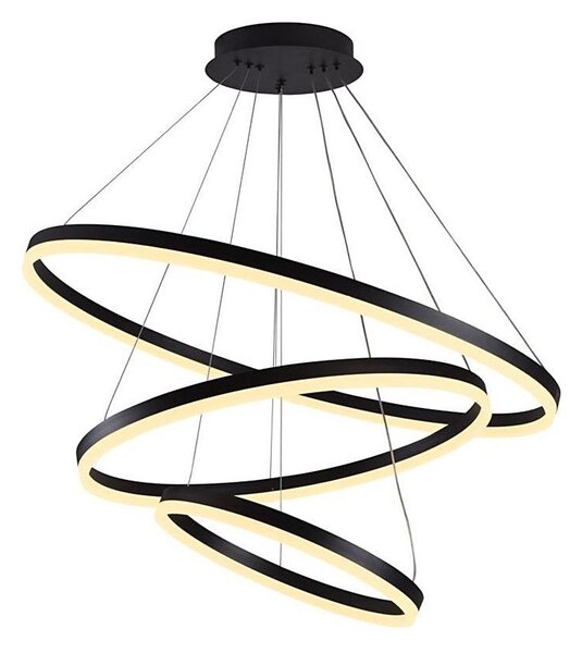 Brilagi -LED димируем полилей на кабел CIRCLE LED/125W/230V 3000-6500K черен+дистанционно управление