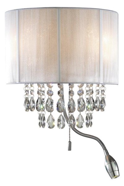 Ideal Lux - LED настенно осветително тяло OPERA 2xE14/40W/230V + LED/1W бяло