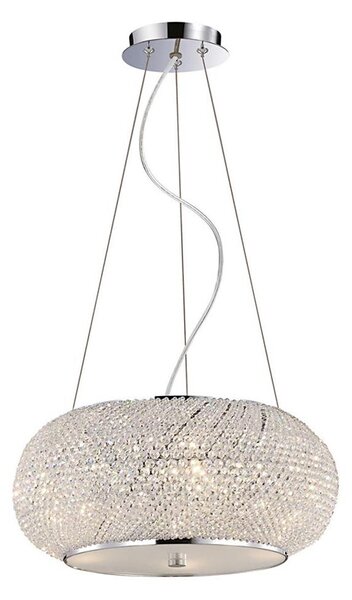 Ideal Lux - Кристален полилей PASHA 10xE14/40W/230V Ø 55 см хром