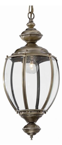 Ideal Lux - полилей на верига NORMA 1xE27/60W/230V диаметър 25 см бронзов