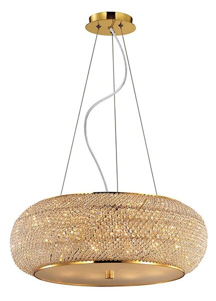 Ideal Lux - Кристален пендел PASHA 10xE14/40W/230V Ø 55 см златист