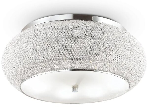 Ideal Lux - Кристален плафон PASHA 14xE14/40W/230V Ø 65 хром