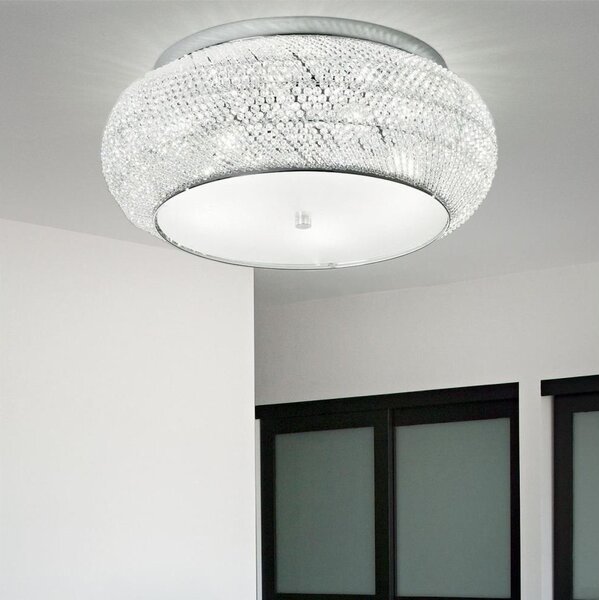 Ideal Lux - Кристален плафон PASHA 14xE14/40W/230V Ø 65 хром