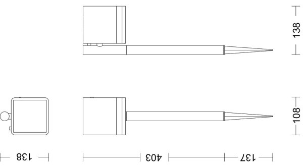 Philips - LED соларна лампа VIRONA LED/1,8W/3,7V 2700K IP44