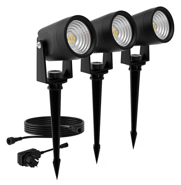 Philips -К-кт 3x LED Екстериорна лампа GARDENLINK REUEL LED/1,5W/230V 2700K IP44