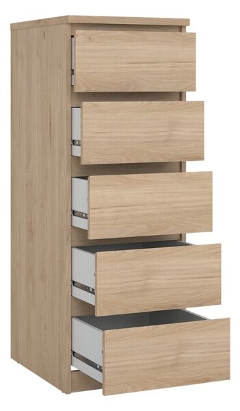Скрин от дъбов декор в естествен цвят 40x111x50 cm Naia – Tvilum