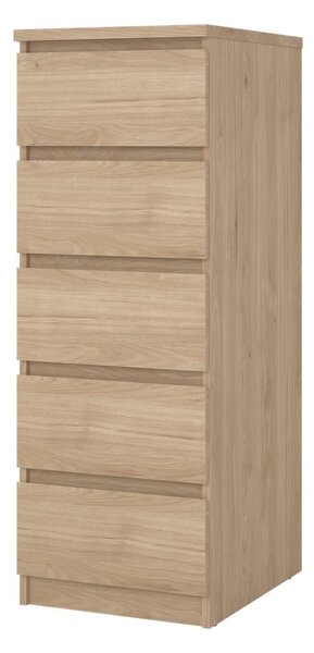 Скрин от дъбов декор в естествен цвят 40x111x50 cm Naia – Tvilum
