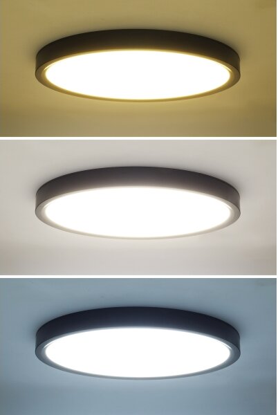 Solight WO8018 - LED таванно осветително тяло ESTELA LED/36W/230V+DO Ø30 см черн