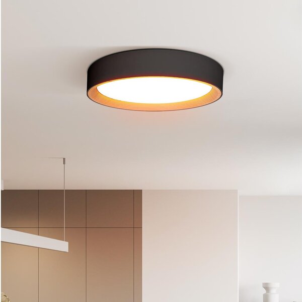 Solight WO8016 - LED Димируем плафон LARIOS LED/48W/230V+д.у. Ø 39 см черен