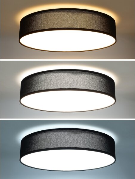 Solight WO8014 - LED Димируем плафон PENLEY LED/48W/230V+RC Ø 40 см черен
