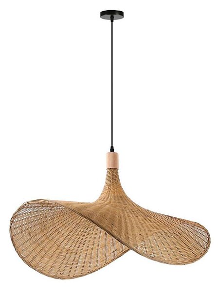 Immax 08290L - Пендел SOMBRERO 1xE27/40W/230V Ø 80 cm ратан