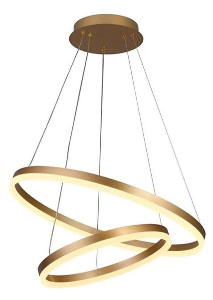 Brilagi - LED димируема висяща лампа на кабел CIRCLE LED/70W/230V 3000-6500K златиста + дистанционно управление