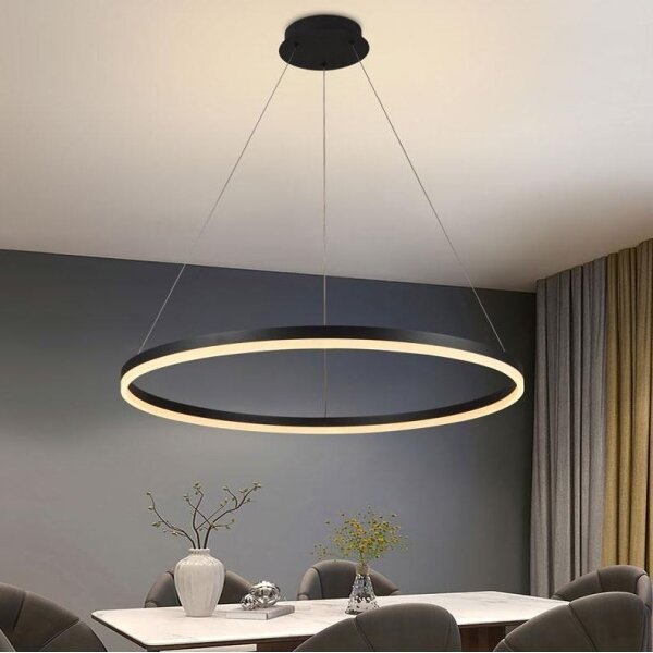 Brilagi - LED димируем полилей на кабел CIRCLE LED/55W/230V 3000-6500K черен+ДУ