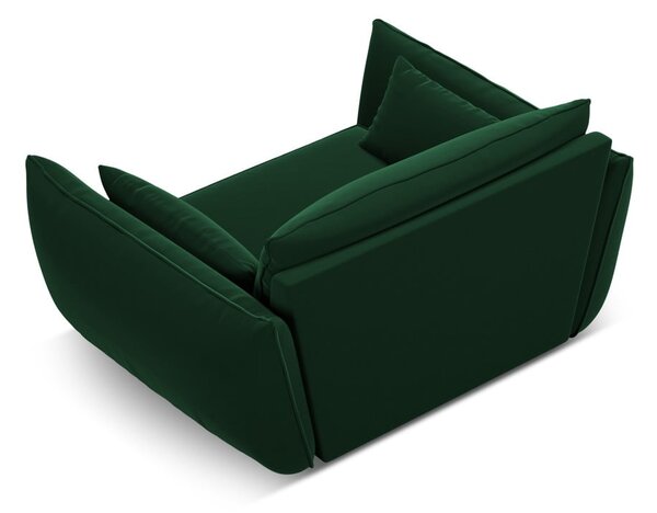 Тъмнозелено кадифено кресло Vanda – Mazzini Sofas