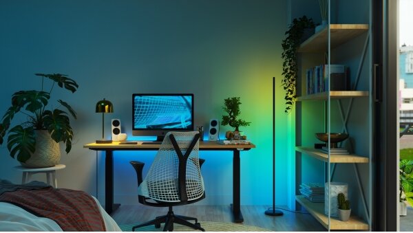 Nanoleaf N7204K02-1FL- LED RGBW димируема подова лампа LED/22W/230V 2200-6500K Wi-Fi