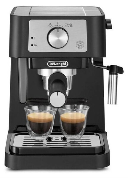 Кафемашина еспресо DeLonghi Stilosa EC260, 1100W, 15 bar, 1 L капацитет на резервоар, дюза за капучино, черен