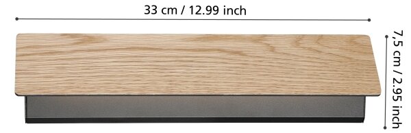 Eglo 901741 - LED аплик ZUBIALDE LED/12W/230V 3000K кафяв