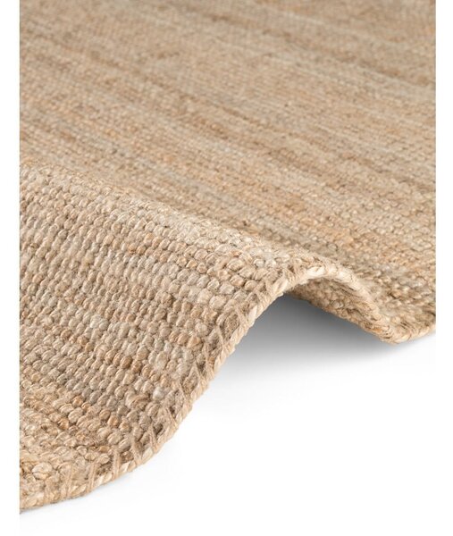 Кръгъл килим от юта в естествен цвят ø 160 cm Bouclé Jaipur – Hanse Home