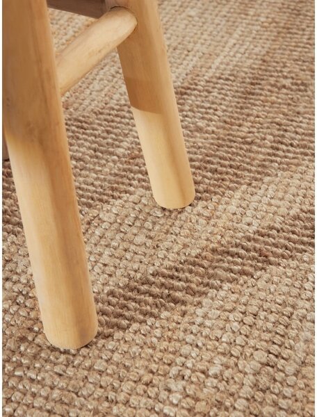 Кръгъл килим от юта в естествен цвят ø 160 cm Bouclé Jaipur – Hanse Home