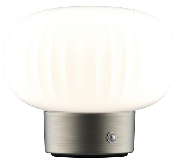 LED Димируема сензорна настолна лампа LATTE LED/1,8W/5V USB 2000 mAh хром/бял