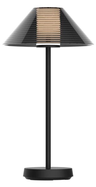 LED Димируема настолна лампа SERENGETI LED/3,4W/5V USB 3600 mAh IP44 черен