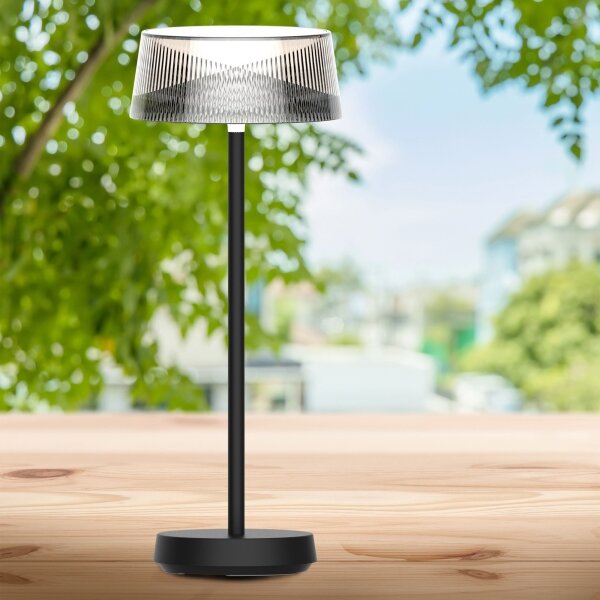 LED Димируема настолна лампа CASABLANCA LED/3,4W/5V USB 3600 mAh IP44 черен