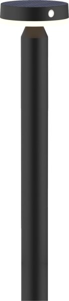 LED соларна лампа GWINEA LED/4,5W/3,7V 2000 mAh, 50 см, IP44, черна