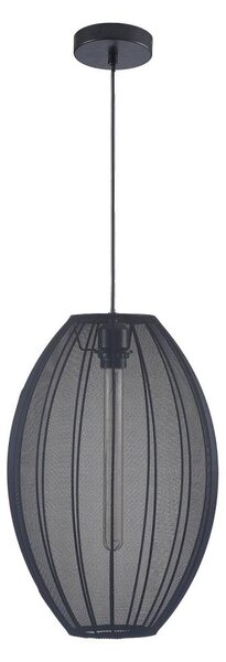 Пендел KAREI 1xE27/20W/230V Ø 30 см черен