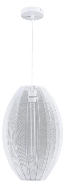 Пендел KAREI 1xE27/20W/230V Ø 30 см бял