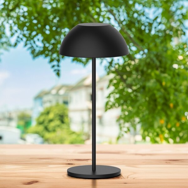 Настолна LED лампа TANZANIA LED/1,8W/5V USB 1800 mAh IP44 черна