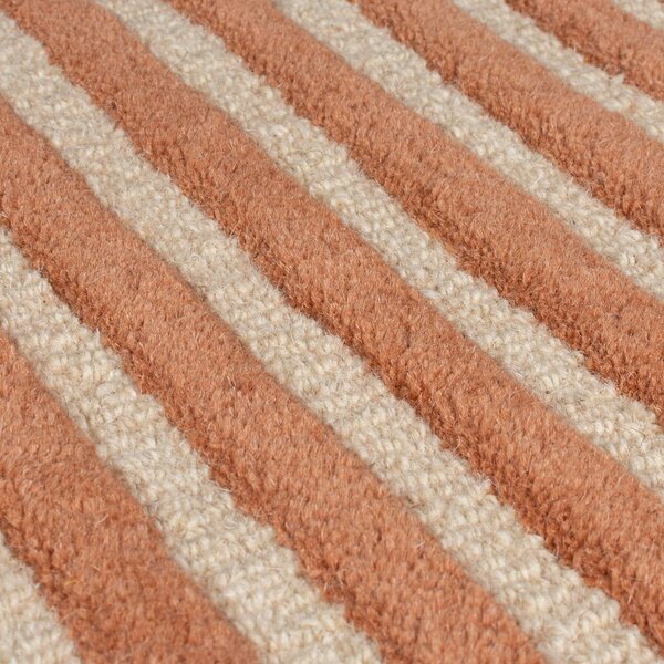 Ръчно изработен вълнен килим теракотен 120x180 cm Lozenge Terracotta – Flair Rugs