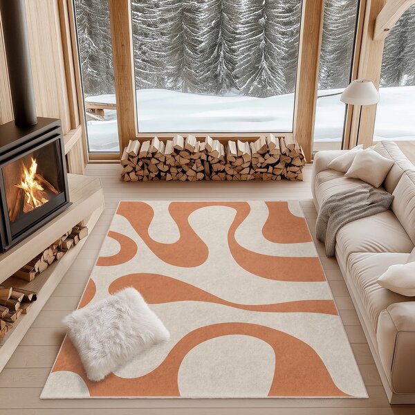 Оранжев килим подходящ за пране 60x100 cm Caramel Latte – Mila Home