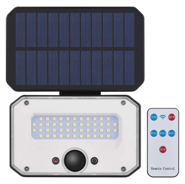 LED соларен прожектор SPILO LED/3,7V 3600mAh 3000K IP54 с датчик и DO