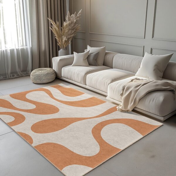 Оранжев килим подходящ за пране 60x100 cm Caramel Latte – Mila Home