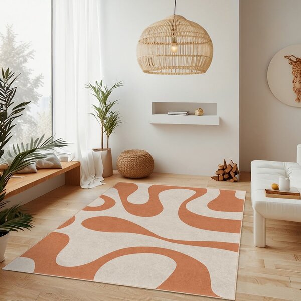 Оранжев килим подходящ за пране 60x100 cm Caramel Latte – Mila Home