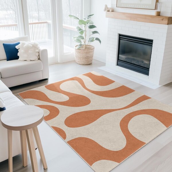 Оранжев килим подходящ за пране 60x100 cm Caramel Latte – Mila Home