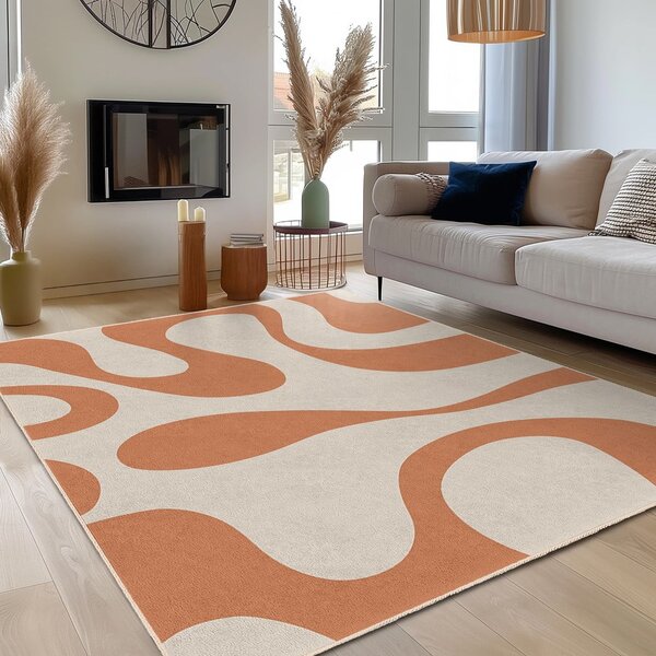 Оранжев килим подходящ за пране 60x100 cm Caramel Latte – Mila Home