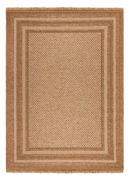 Външен килим в естествен цвят 120x170 cm Layla Border – Flair Rugs