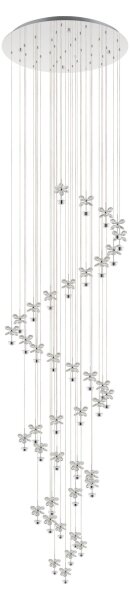Eglo 39545 - LED Кристален димируем висящ полилей PIANOPOLI 40xLED/1,8W/230