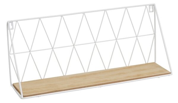 Рафт в бяло и натурално 48 cm - Casa Selección