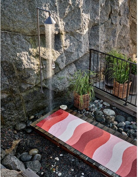 Червен килим за открито и закрито 70x100 cm Urvi Fire – Pappelina