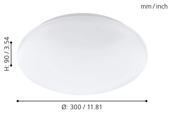 Eglo 33219 - RGB LED таванно осветително тяло GIRON-C LED/17W/230V Ø30 см, бяло