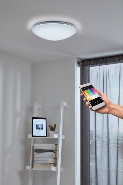Eglo 33219 - RGB LED таванно осветително тяло GIRON-C LED/17W/230V Ø30 см, бяло